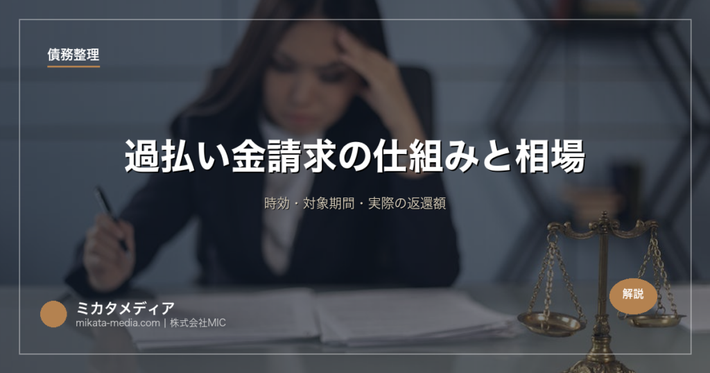 過払い金請求の仕組みと相場｜時効・対象期間・実際の返還額
